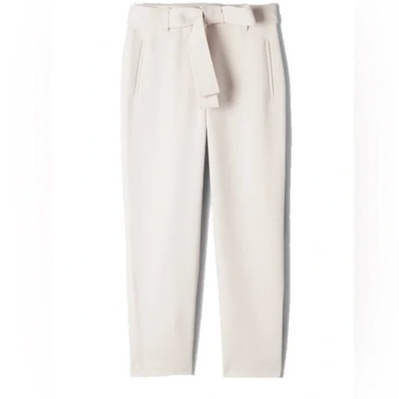 NWT Aritzia Wilfred - Tie Front Pant (Bone) - Size 2 - Picture 1 of 3